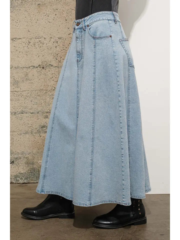 DD DENIM LONG SKIRT